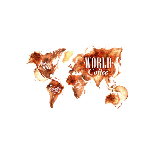 Puodelis "Coffee world"