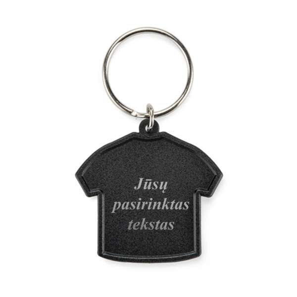 Raktų pakabukas "T-shirt" (su galimybe išgraviruoti už papildomą kainą)
