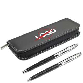 Rašiklių komplektas su dėklu ir Jūsų logotipu