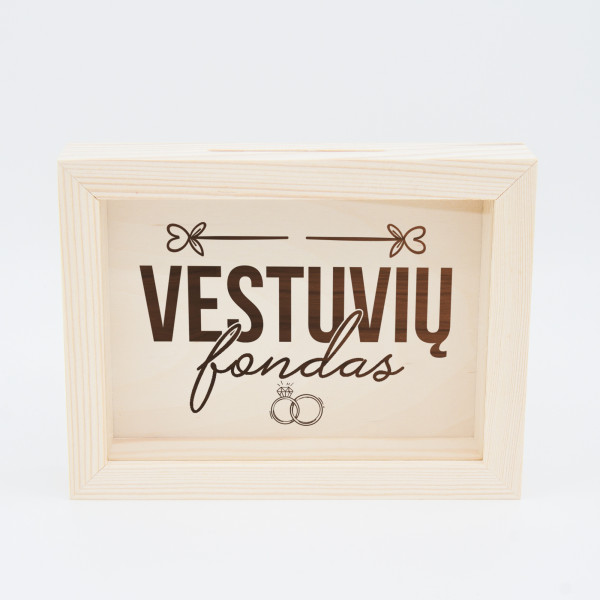 Rėmelis - taupyklė "Vestuvių fondas"