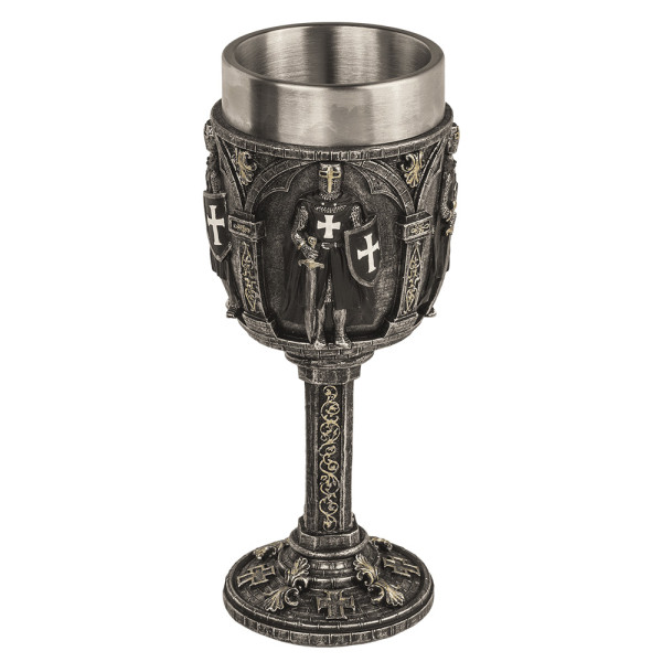 Riterio stiliaus taurė su nerūdijančio plieno vidumi