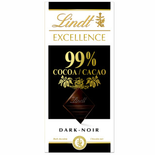 "LINDT EXCELLENCE" juodasis šokoladas (99%), 50 g
