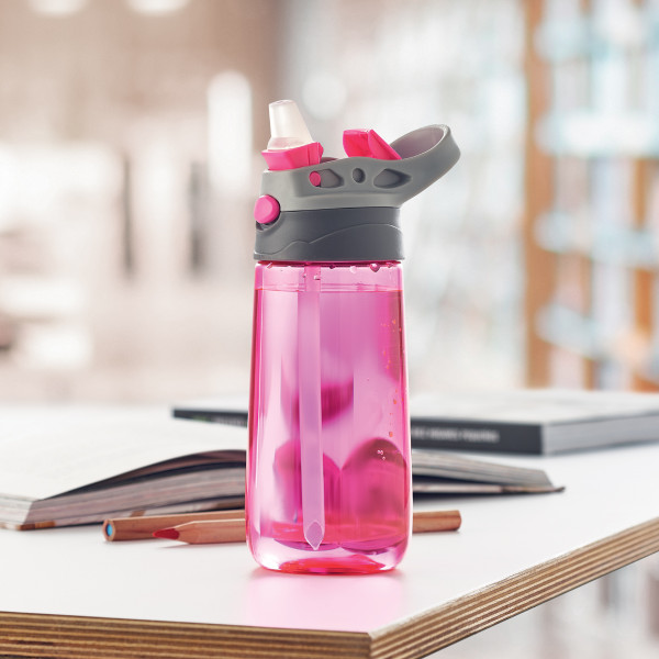 Spalvota vaikiška gertuvė su Jūsų pasirinktu vardu (450ml)