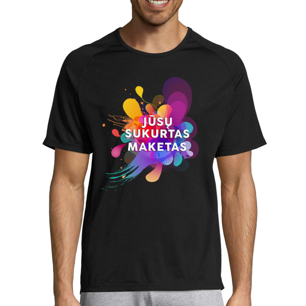 Sportiniai dry-fit marškinėliai su Jūsų sukurtu dizainu