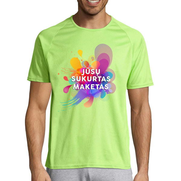Sportiniai dry-fit marškinėliai su Jūsų sukurtu dizainu