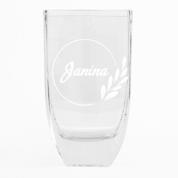 Stiklinė lašo formos vaza "Janina"