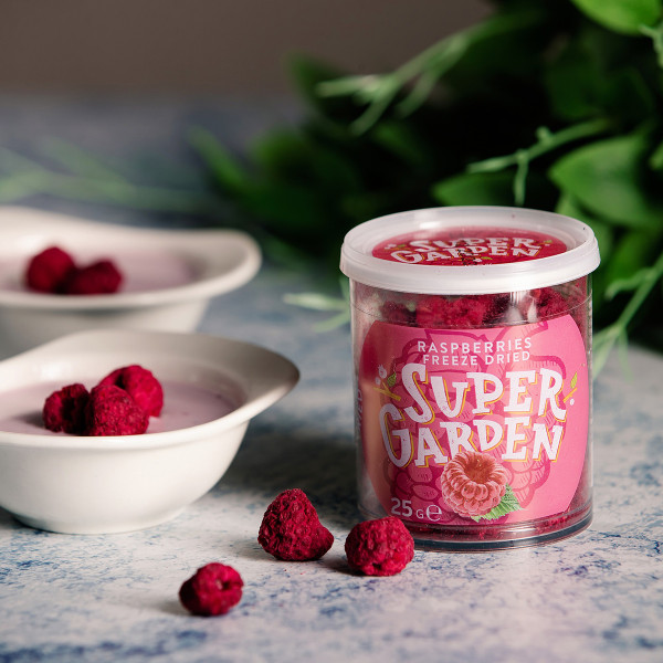 SUPER GARDEN šaltyje džiovintos avietės, 25g
