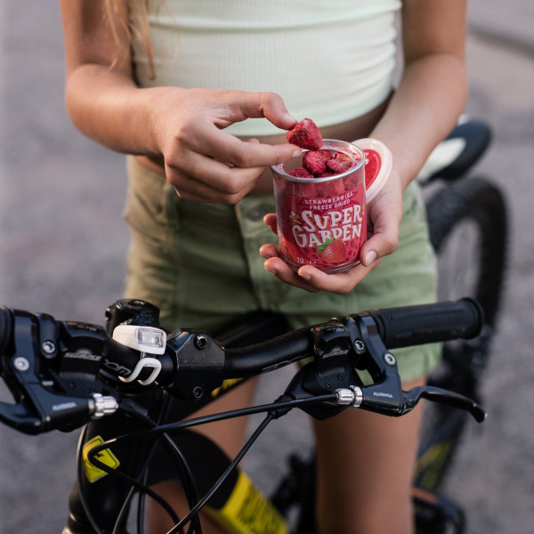 SUPER GARDEN šaltyje džiovintos braškės, 19g