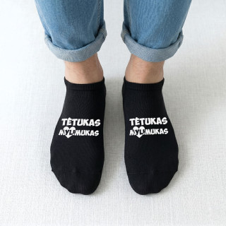 Trumpos vyriškos kojinės "Tėtukas mylimukas" Trumpos vyriškos kojinės "Tėtukas mylimukas"