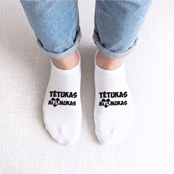 Trumpos vyriškos kojinės "Tėtukas mylimukas"