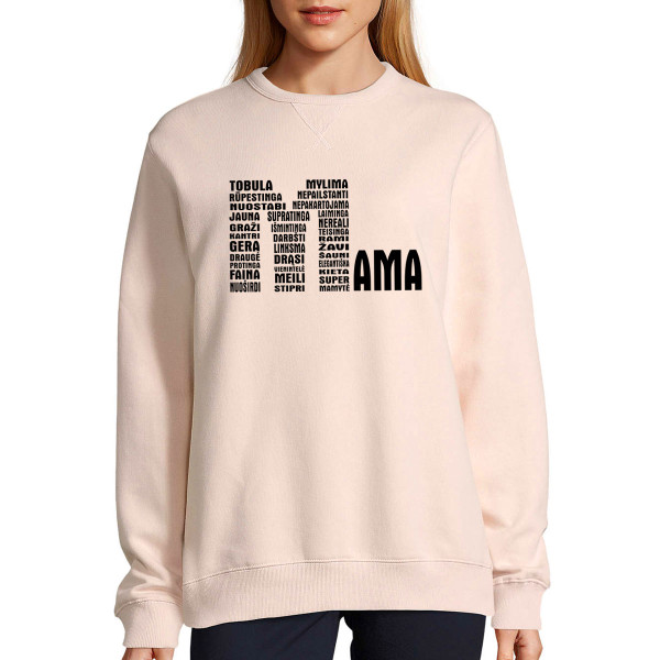 UNISEX pastelinis "Sully" džemperis "Nepakartojama mama"