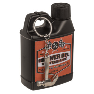 Universali dušo želė vyrams "Motor Oil" (260ml) + raktų pakabukas