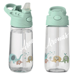 Vaikiška gertuvė "Drambliukai" su Jūsų pasirinktu vardu (450ml)