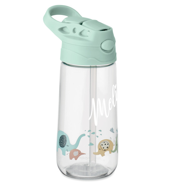 Vaikiška gertuvė "Drambliukai" su Jūsų pasirinktu vardu (450ml)