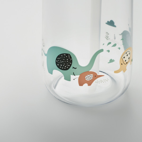 Vaikiška gertuvė "Drambliukai" su Jūsų pasirinktu vardu (450ml)