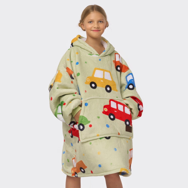Vaikiškas BARAMOOR džemperis - pledas "Cars"