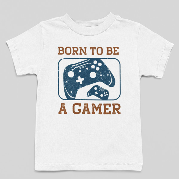 Vaikiški marškinėliai "Born to be a gamer"