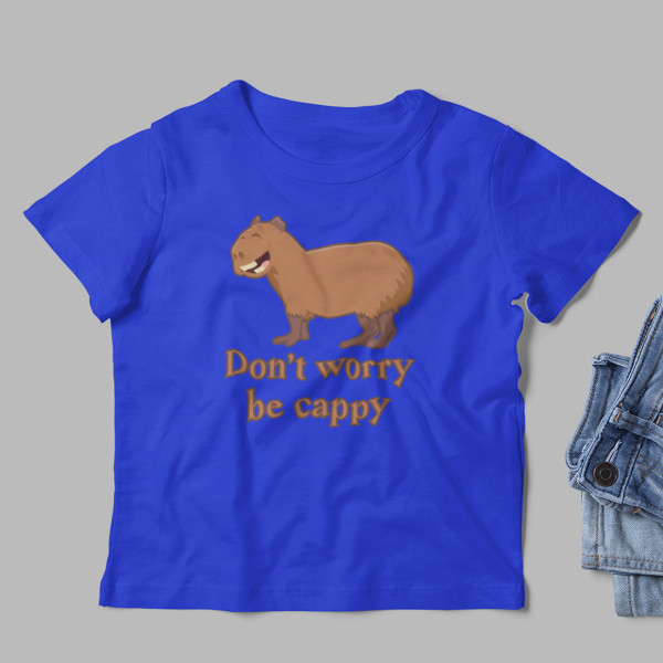 Vaikiški marškinėliai "Don\'t worry be cappy"