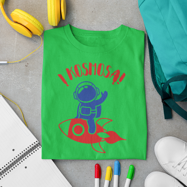 Vaikiški marškinėliai "Į kosmosą"