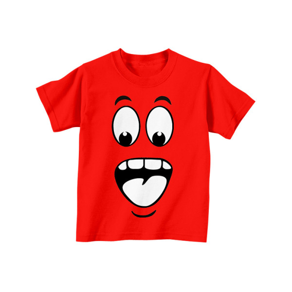 Vaikiški marškinėliai "Nustebęs veidukas"