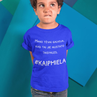 Vaikiški marškinėliai "Tėvai galvoja, kad jie nustato taisykles"