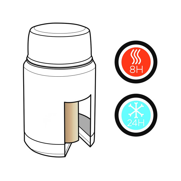 Vakuuminis maisto termosas su šaukštu "Swiss Peak Elite" (su galimybe išgraviruoti už papildomą kainą)