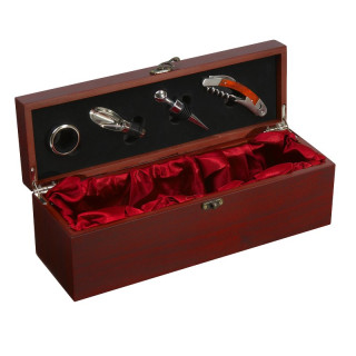 Vyno įrankių rinkinys elegantiškoje dėžutėje (su galimybe išgraviruoti už papildomą kainą)
