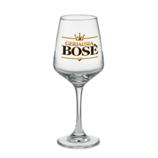 Vyno taurė "Geriausia bosė" (400ml)