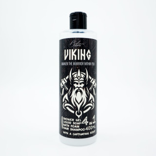 Vyriškas dušo gelis, šampūnas, putos ir muilas 4in1 "Viking" (400ml)