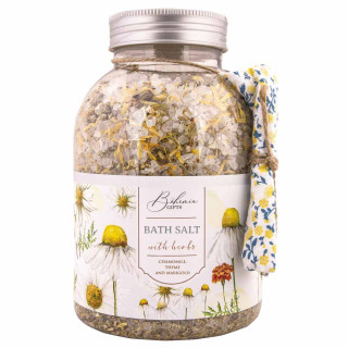 XL atpalaiduojanti vonios druska su žolelėmis "Ramunėlės, medetkos ir čiobreliai" (1200g)