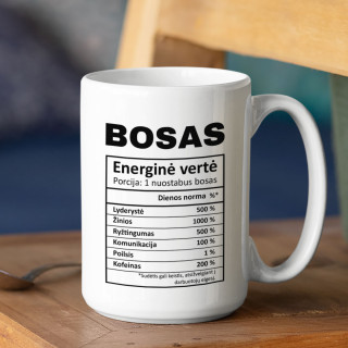 XL puodelis "Boso sudėtis" (450ml)