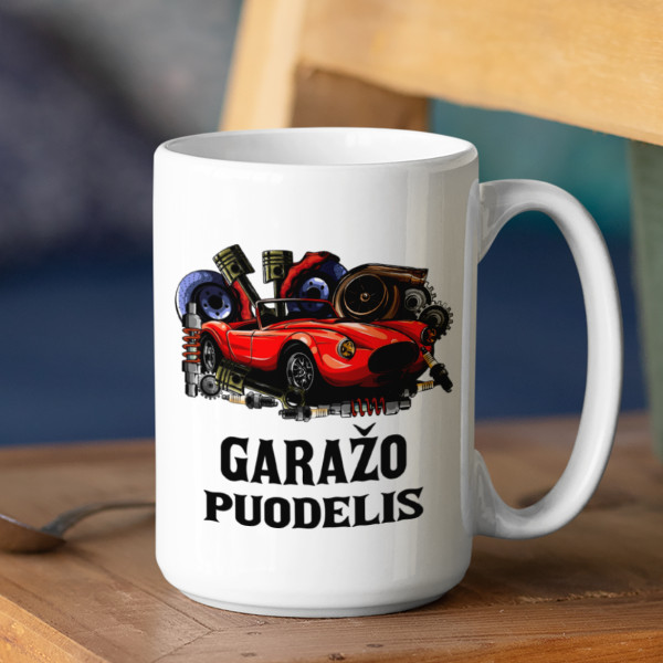 XL puodelis "Garažo puodelis" (450ml)