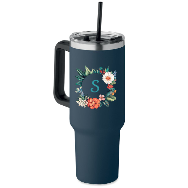 XL termopuodelis "Inicialas" su Jūsų pasirinkta raide (1200ml)