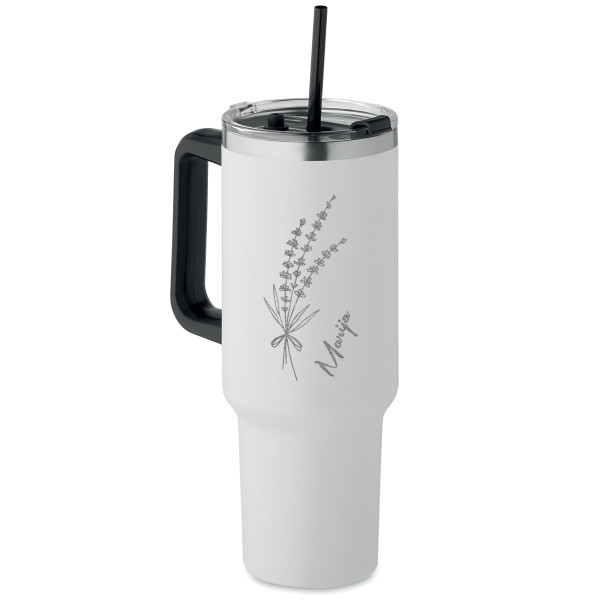 XL termopuodelis "Levandos" (1200ml) su jūsų pasirinktu vardu