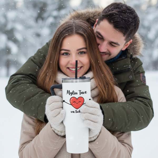 XL termopuodelis "Myliu Tave va tiek..." (1200ml)