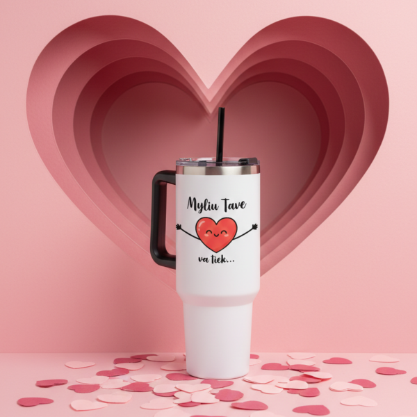 XL termopuodelis "Myliu Tave va tiek..." (1200ml)