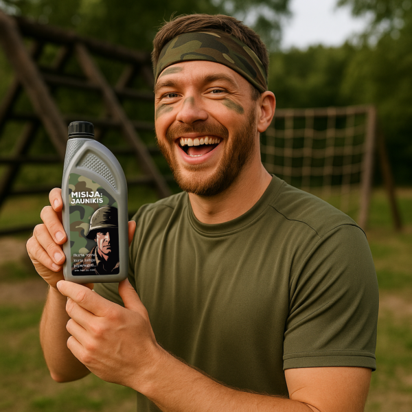 XXL dušo želė "Misija: Jaunikis" (1000ml)