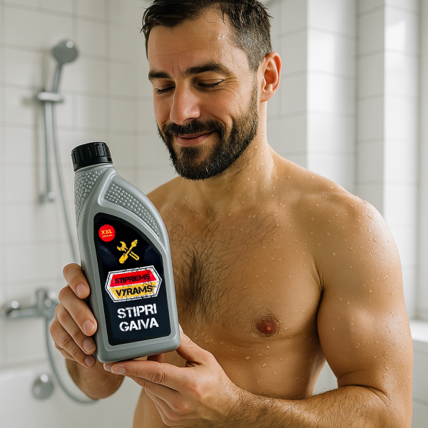 XXL dušo želė "Stipriems vyrams - stipri gaiva" (1000ml)