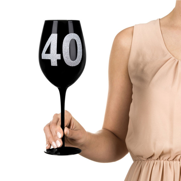 XXL Vyno taurė su skaičiumi 40 (860ml)